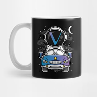 Astronaut Car Vechain Crypto VET Coin To The Moon Token Cryptocurrency Wallet Birthday Gift For Men Women Kids Mug